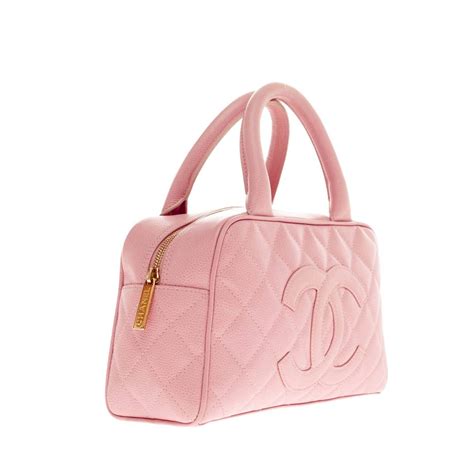 pink chanel cc bowler bag|Chanel Small Caviar Bowler Bag .